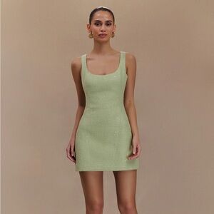 Meshki Beth Tweed Mini Dress